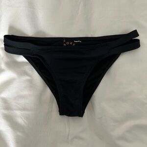 Roxy black bikini bottoms size small